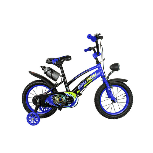 Bicicleta Infantil Aro 20 Old School Azul 9 a 12 Anos LED + Pneu Grosso + Farol